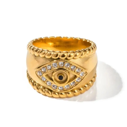 Eye 18k gold plated