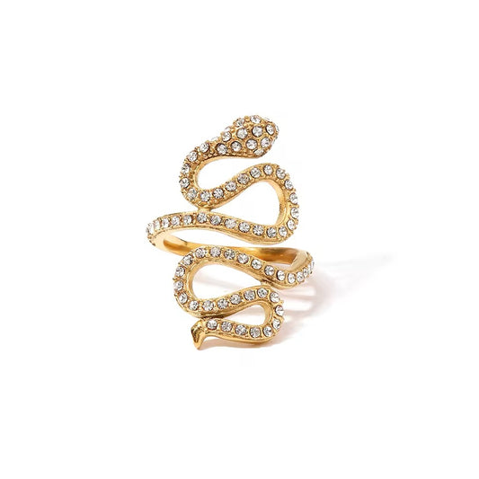 Snake 18k gold plated