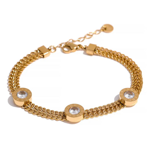 Evana 18k gold plated