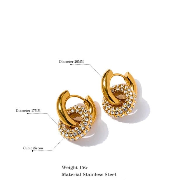 Eternity 18k gold plated